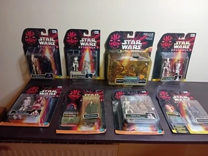 8 Verschiedene Star Wars Figuren Episode I Original Verpackt Hasbro - Bild 1 von 11