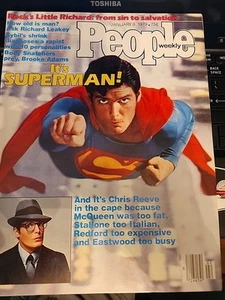 Vintage People's Weekly 8. Januar 1979 "It's Superman!" Chris Reeve Cover Magazin - Bild 1 von 8