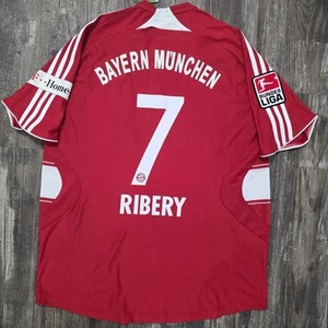 Maglia calcio Adidas Bayern Monaco 2008 Home Frank Ribery uomo XL Francia Germania - Foto 1 di 10