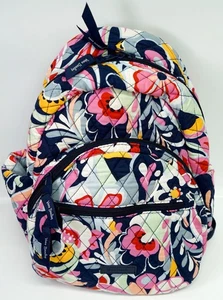 Vera Bradley Essential Compact Small Backpack Mod Paisley Zipper Pockets - Picture 1 of 5