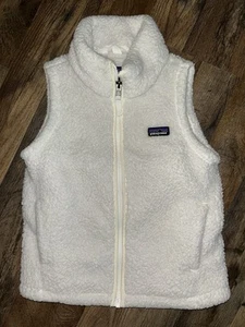 Chaleco Patagonia 7-8 Niñas Blanco EXCELENTE ESTADO Los Gatos - Imagen 1 de 4