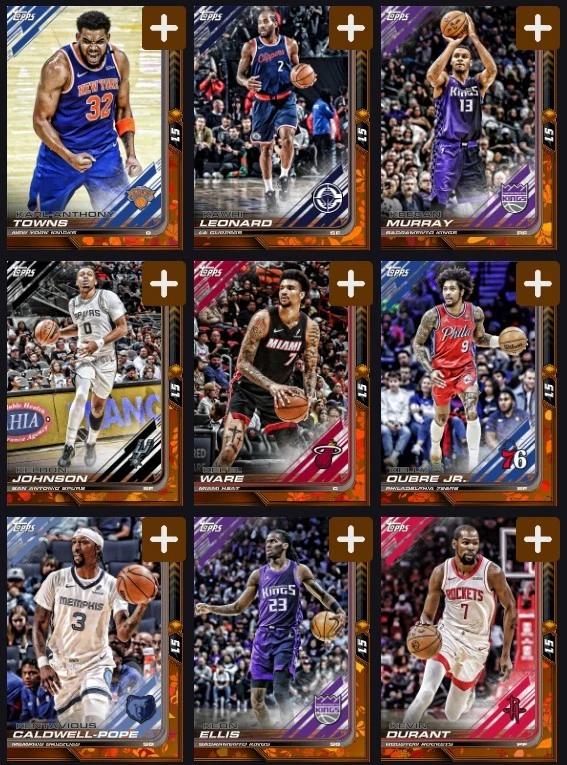 [DIGITAL] Topps NBA - Topps NBA - Base 26 S1 - Thanksgiving - K to Z - Pick - Image 1 of 1