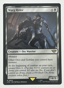 MTG Warg Rider LTR #826 The Lord of the Rings Tales of Middle Earth Magic LOTR - Bild 1 von 6
