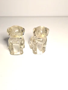 PAAR KUNST GLAS HUNDE FIGUREN WOW SCHÖNHEIT!! - Bild 1 von 5