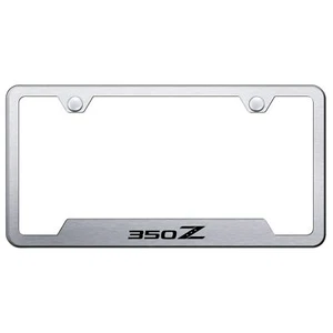 Nissan 350Z Laser Etched Logo Cut-Out License Plate Frame - Picture 1 of 12