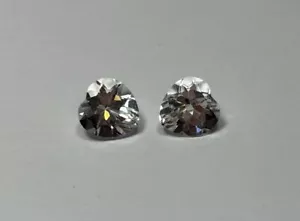Two (2) Desert Diamond Gems - 5.10 TCW - 8 X 8 X 5.5 MM - Heart Cut - Picture 1 of 4