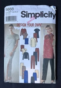 Simplicity 9868 Misses Skirt, Pants, Tunic or Top 2001 Pattern size 6-12 Uncut - Picture 1 of 2
