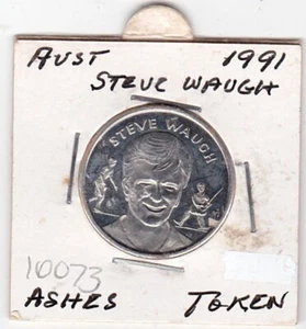 Y0073 Australia Cricket 1990/91 Clashes for The Ashes Medallion Steve Waugh - Picture 1 of 2
