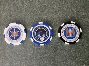 Limited Set - NSA, Central Security Service, Cyber Command Chip / Coin Set! - Picture 1 of 9