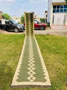 Vintage Kilim Rug aztec kilim Runner Wool Jute Rug Halloween Stair kilim rug - Picture 1 of 8