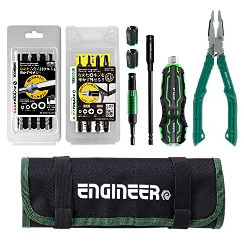 ENGINEER DXZ-07 Screw Removal Driver 8 pcs Combination Tool Set  - Image 1 of 4