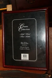 Burnes of Boston 8x10 Hardwood Picture Frame with Glass Rounded Corners  - Picture 1 of 5