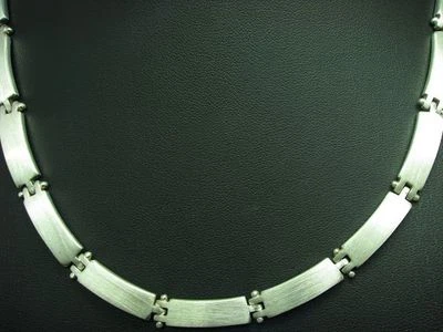 925 Argento Sterling Collier / Vero Argento/51,2g/40,2cm - Immagine 1 di 3