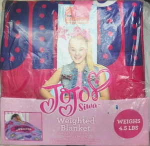 Nickelodeon JoJo Siwa Mädchen Gewichtsdecke wiegt 4,5 Pfund 36"x48" Brandneu - Bild 1 von 4