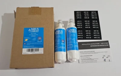 2 Pack Aqua Crest Refrigerator Water Filter, AQF-LT700P , NEW - Image 1 of 3