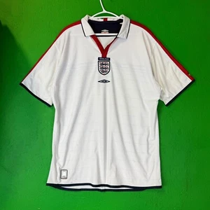 Vintage England Home Soccer Jersey Football Kit Shirt Size XL - Picture 1 of 10