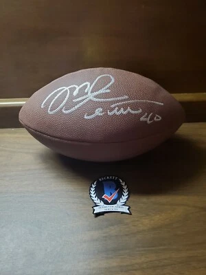 Buccaneers Майк Олстотт Подлинный Подписанный Wilson Nfl Футбол BAS Свидетель - Изображение 1 из 3