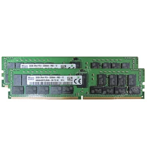 64GB (2x32GB) PC4-25600R DDR4 3200 ECC Registered RDIMM Fr Dell PowerEdge R6515 - Picture 1 of 4