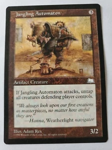 MTG Magic The Gathering Card Jangling Automaton Artifact Creature Weatherlight - Picture 1 of 2