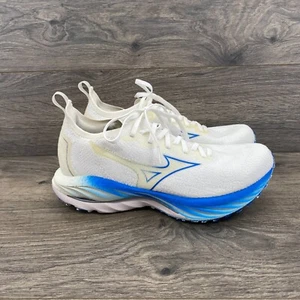 Mizuno Wave Neo Wind Running Sneakers Women's Size 8.5 White Blue J1GD227821 - Picture 1 of 10