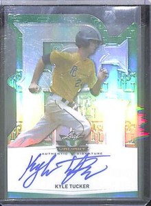2014 Leaf Valiant Perfect Game Green Autograph #PGV-KTI Kyle Tucker