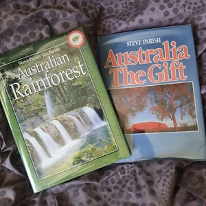 Vtg Lot Of 2 Australian Rainforest Australia The Gift Steve and Jan Parish Books - Picture 1 of 15