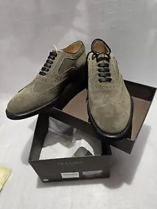 Doucal's grüne Brogue Wildleder grüne Schuhe für Herren Gr. 8 (EU 41) - Bild 1 von 12