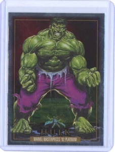 2024 HULK UPPER DECK MARVEL '92 MASTERPIECES PLATINUM #32 HOLOFOIL!! - Picture 1 of 1
