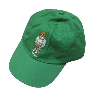 Polo Ralph Lauren Men's Green Embroidered Polo Bear Chino Hat - Image 1 of 3