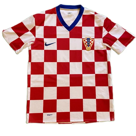 Nike CROATIA 2007/09 Away Soccer Jersey Football Shirt Hrvatska Top Kit HNS Size Cover