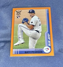 2021 Topps Big League Orange Parallel NATE PEARSON RC BLUE JAYS #9