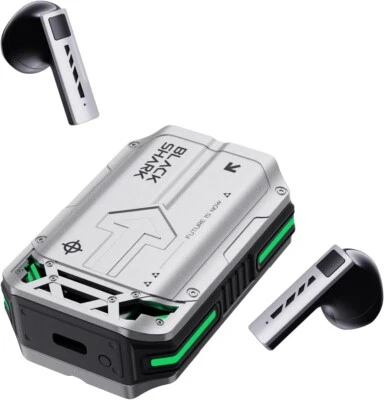 Black Shark T11 Wireless Earbuds Touch Control with Playback Deep Bass IPX4 WF - Image 1 of 4