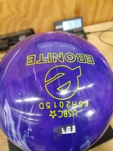 Ebonite Crusher Hybrid Bowling Ball 14lb 3.7oz - Picture 1 of 10