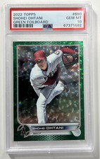 2022 Topps Series 2 - Green Foilboard #660 Shohei Ohtani /499 PSA 10 Invest!