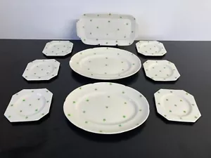 Vintage T G Green Polka Dot Plates & Platters 1930’s Art Deco Rare - Picture 1 of 23