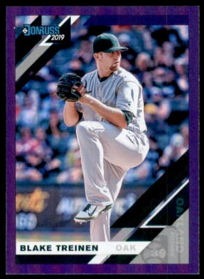 2019 Donruss #77 Blake Treinen Holo Purple - Image 1 of 2