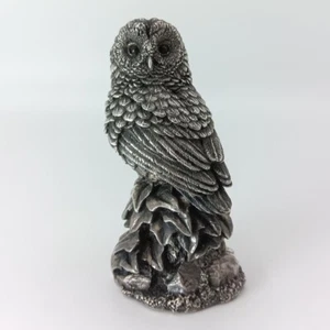 Vintage Sterling Silber Eule von Country Artists UK - 7,5 cm Miniatur Figur - Bild 1 von 6