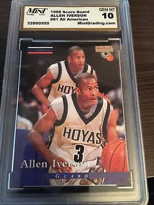 1996 Score Board Allen Iverson #81 All American GEM-MT10 - Image 1 of 4