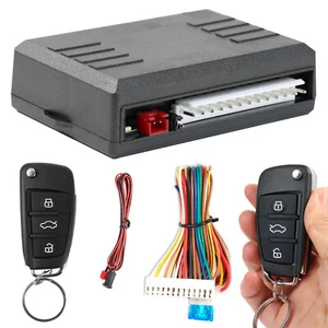 Kit de bloqueo de control remoto de 3 botones sistema de alarma de entrada de automóvil sin llave y 2 llaveros abatibles - Imagen 1 de 7