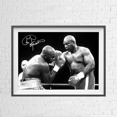 George Foreman Heavyweight Boxing Legend Poster Picture Print Sizes A5 to A0 - Image 1 of 2