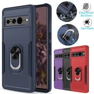 For Google Pixel 7/7 Pro Hybrid Ring Kickstand Case Hard Shockproof Rugged Cover - Photo 1 sur 60