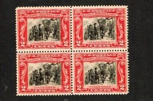 1929 U.S.Classic 2c George Rogers Clark Blk of 4 Sc#651 M/NH/OG Gem - Picture 1 of 1