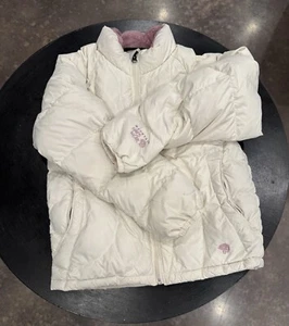 Mountain Hardwear Youth Girls Size Medium Puffer Jacket White Outerwear EUC - Picture 1 of 13