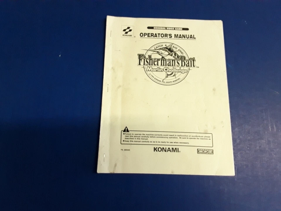 Fisherman's Bait Marlin Challenge by Konami Video Arcade Game Operator's Manual - Image 1 of 1
