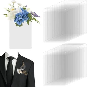 CANIPHA 20Pcs Pocket Boutonniere Plastic Sleeve, Clear  - Picture 1 of 13