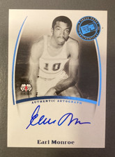 2007-08 EARL MONROE PRESS PASS LEGENDS SIGNATURES