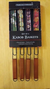 Charcoal Companion Nonstick Kabob Grilling Baskets - Set of 4 - Picture 1 of 2
