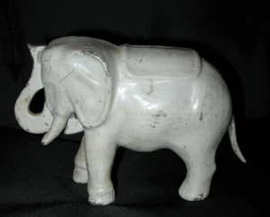 Vintage Metal Mechanical Elephant Coin Bank Security 1st Nat Bank of L.A. - Picture 1 of 5