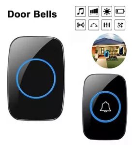 Wireless Door Bells Long Range Battery Home Cordless Doorbell Waterproof - Picture 1 of 7