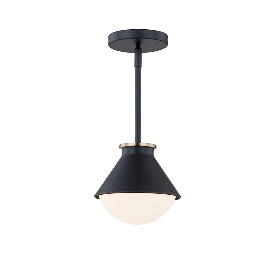 Justice Fusion Ravelle Cone 8" Out Pendant, BK/BR Ring/OP - FSN-7685W-OP-MBBR - Image 1 of 1